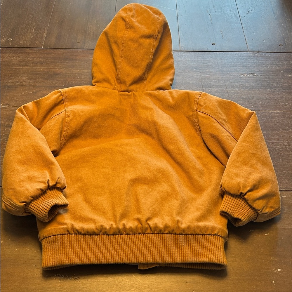 Carhartt Brown Canvas Insulated Hooded Jacket - Picture 7 of 7